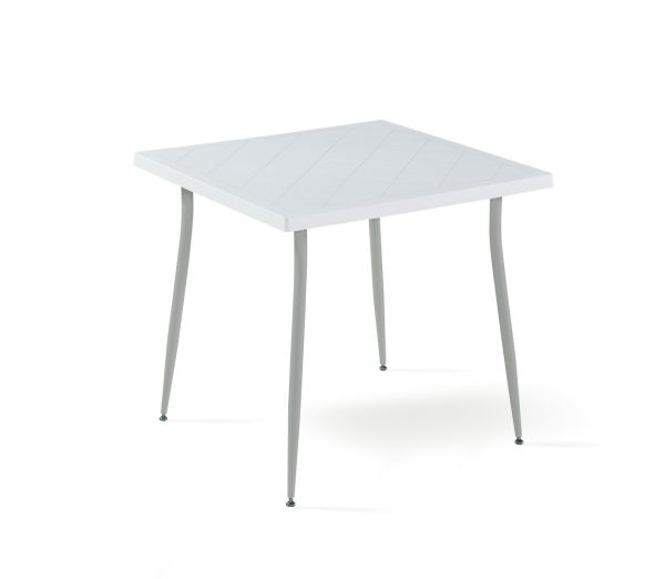 Beyaz 4 Kişilik 80x80 cm Dış Mekan Masa Sandalye Takımı