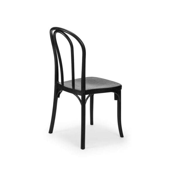 Siyah 4 Kişilik Katlanır Bahçe Masa Sandalye Takımı 80x80 cm