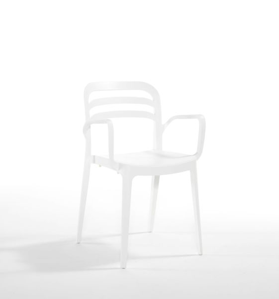 Beyaz 4 Kişilik 80x80 cm Dış Mekan Masa Sandalye Takımı Otel Cafe Restoran Balkon ve Bahçe Kullanımı İçin