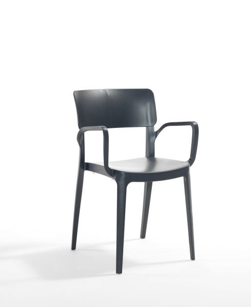 Antrasit Dış Mekan Sandalye Mutfak Cafe Otel Restauran Bahçe Sandalyesi