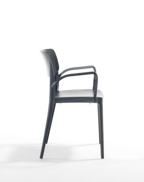 Antrasit Dış Mekan Sandalye Mutfak Cafe Otel Restauran Bahçe Sandalyesi
