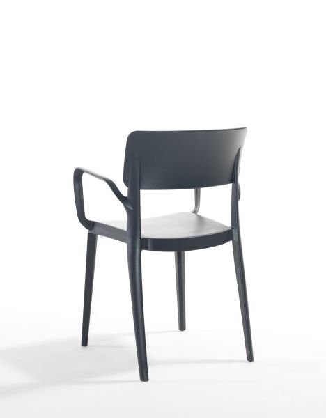 Antrasit Dış Mekan Sandalye Mutfak Cafe Otel Restauran Bahçe Sandalyesi