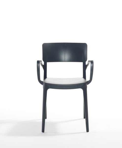 Antrasit Dış Mekan Sandalye Mutfak Cafe Otel Restauran Bahçe Sandalyesi