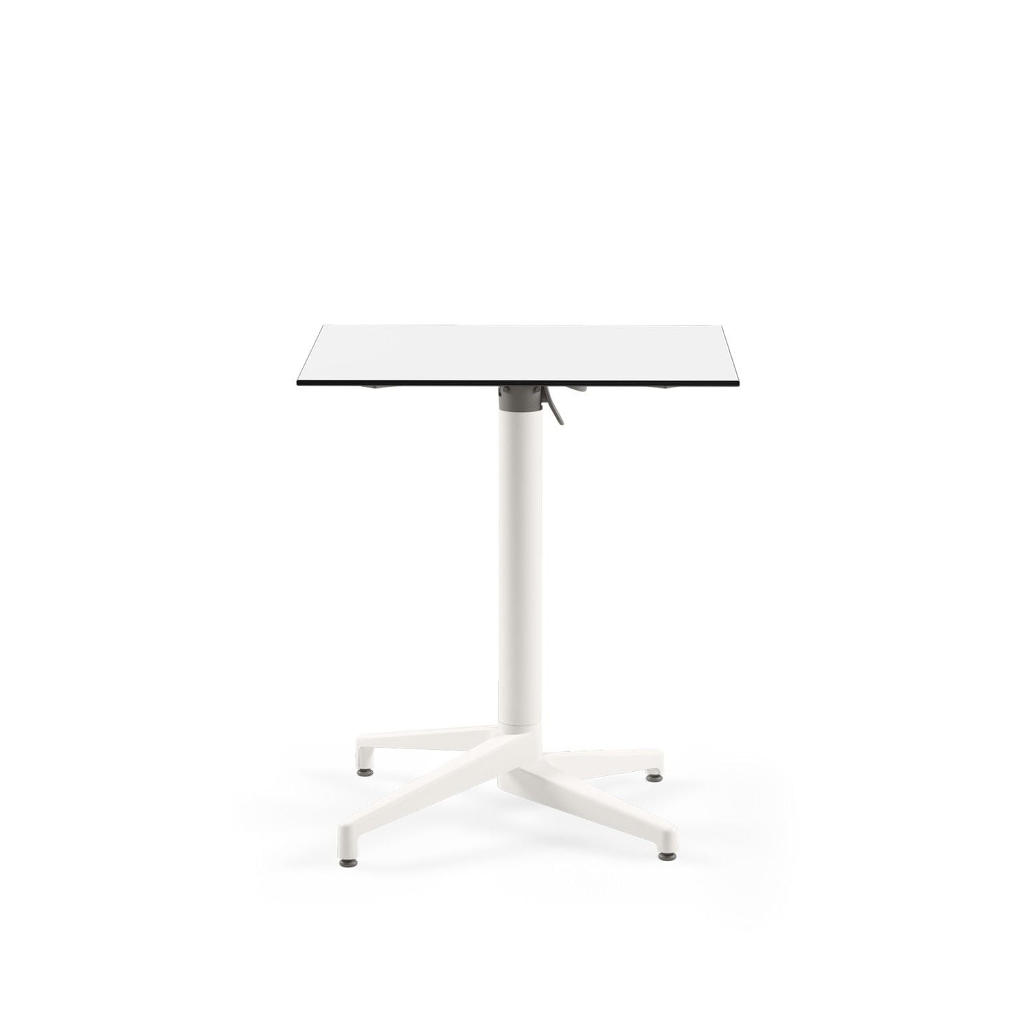 Beyaz Compact Katlanabilir Bahçe Masası Kare 69x69