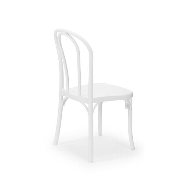 Beyaz Dış Mekan Bahçe Masa Sandalye Takımı 2 Kişilik 70x70