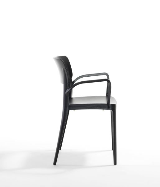 Modern Siyah Dış Mekan Bahçe Sandalyesi İç ve Dış Mekan Kullanımı İçin İdeal