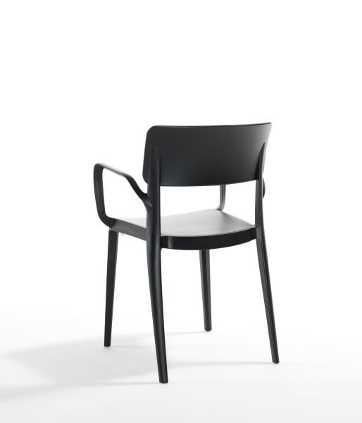 Modern Siyah Dış Mekan Bahçe Sandalyesi İç ve Dış Mekan Kullanımı İçin İdeal