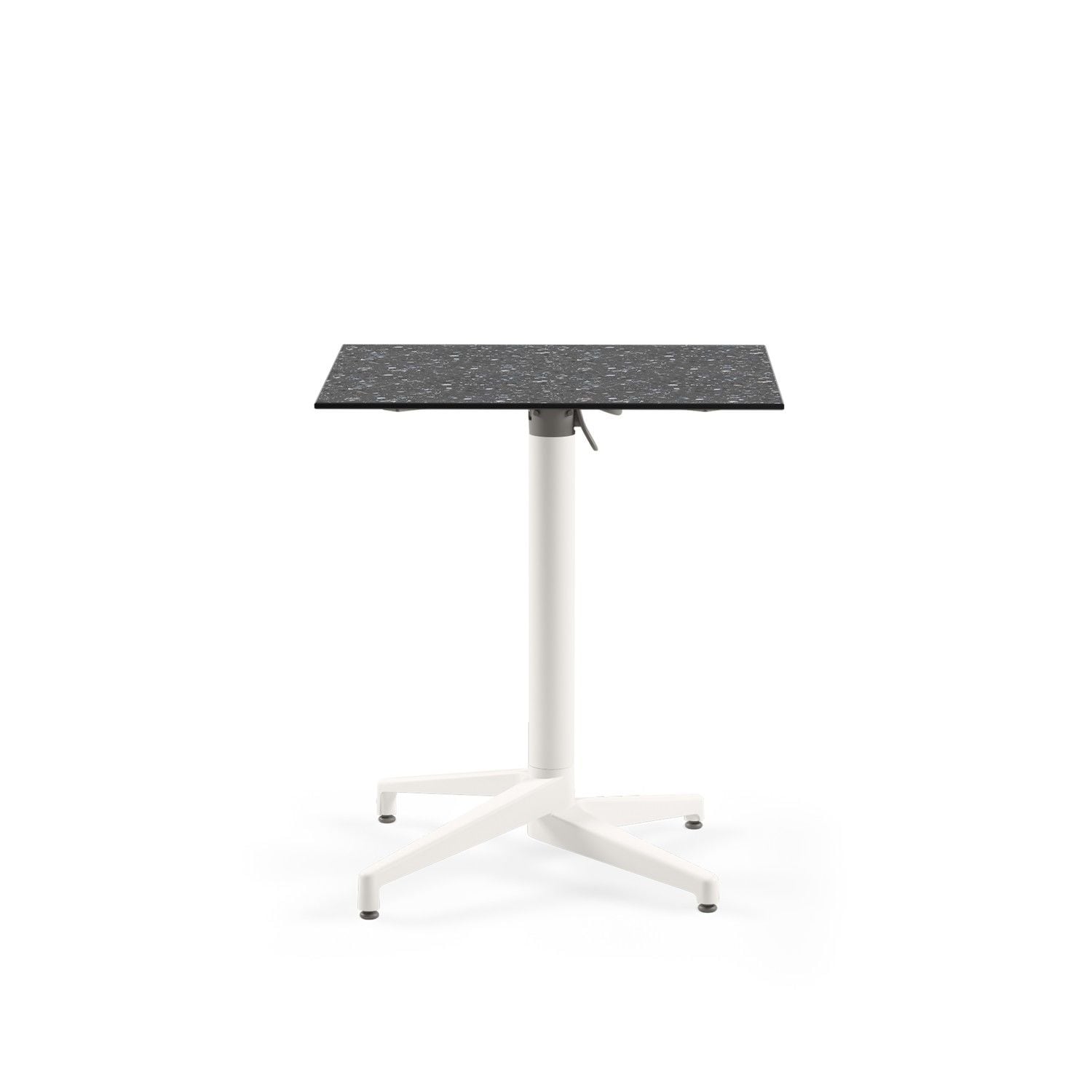 Siyah Terrazzo Compact Katlanabilir Balkon Masası 69x69