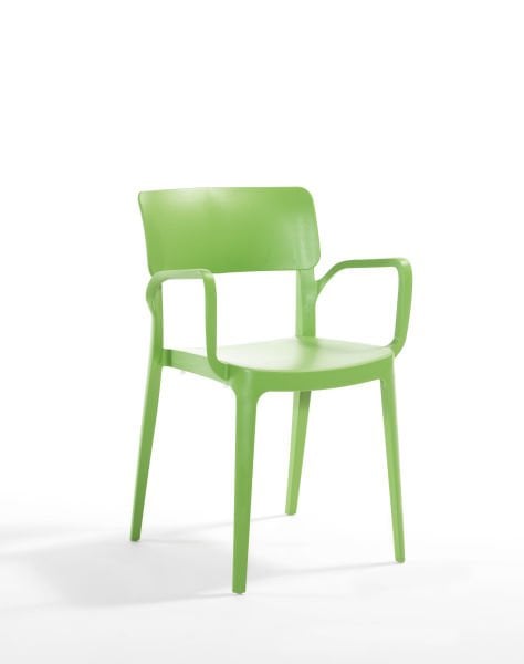 Yeşil Dış Mekan Koltuk - Otel Cafe Bahçe Teras ve Açık Alanlar İçin Şık ve Dayanıklı Çözüm