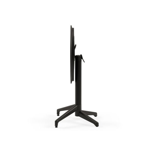 Siyah 2 Kişilik Katlanır Bahçe Masa Sandalye Takımı 60 cm