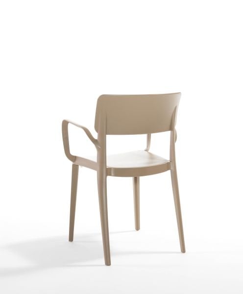 Kum Beji Renkli Dış Mekan Bahçe Masa Sandalye Takımı 80x80 cm Kare Tasarım ile Estetik Açık Alan Kullanımı