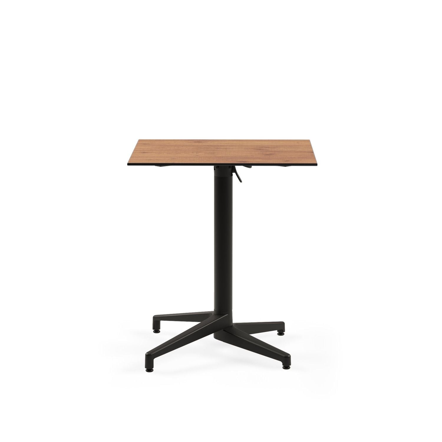 Novecento Ahşap Desenli Katlanır Compact Masa 69x69