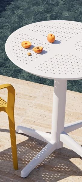 Bahçe Masa Sandalye Takımı 2 Kişilik Yuvarlak 60 cm Siyah