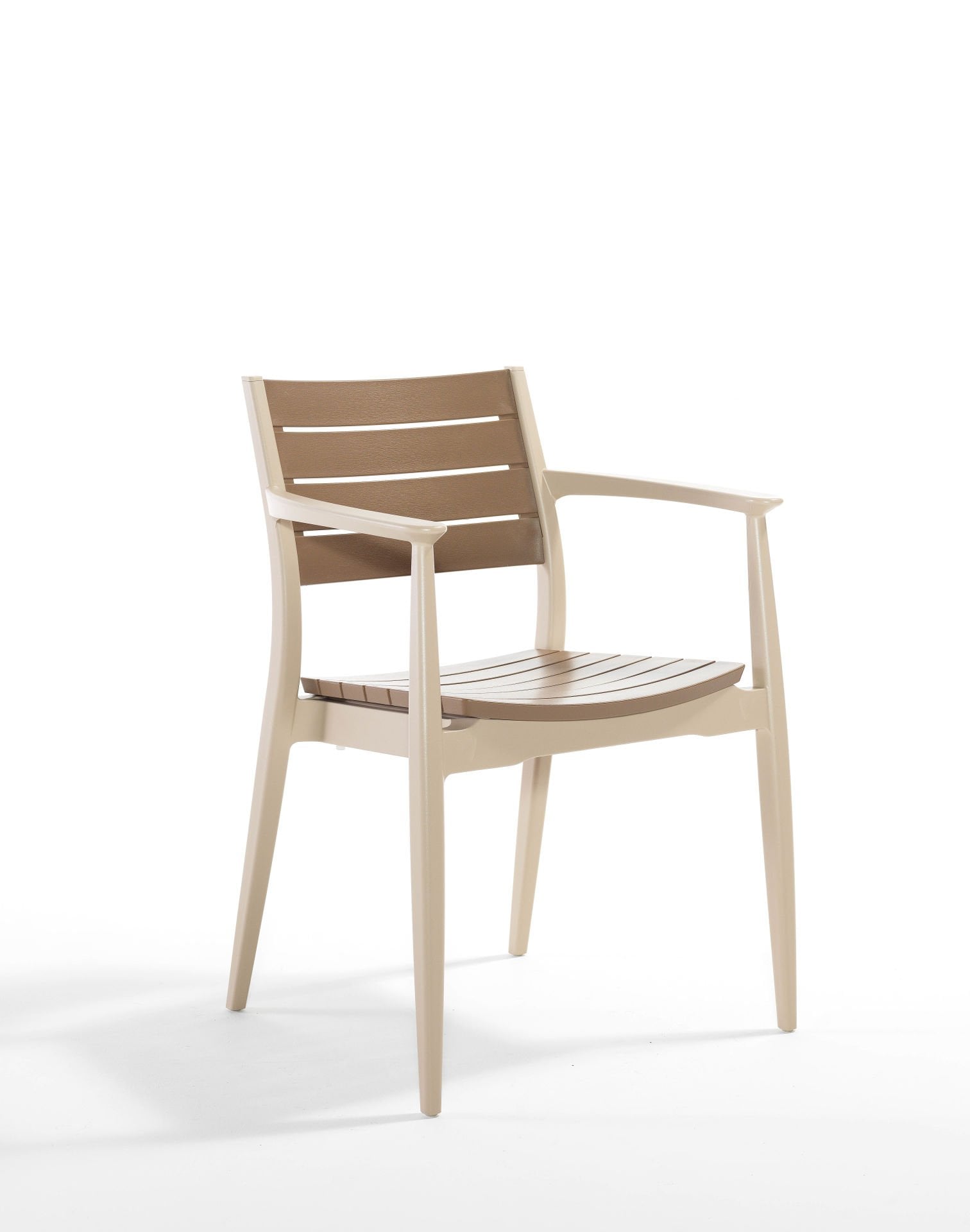 Cappucino Çöl Kahvesi Dış Mekan Sandalyesi Hafif ve İstiflenebilir Tasarım ile Konforlu Oturum