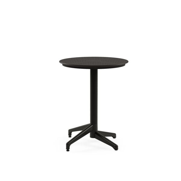 Bahçe Masa Sandalye Takımı 2 Kişilik Yuvarlak 60 cm Siyah