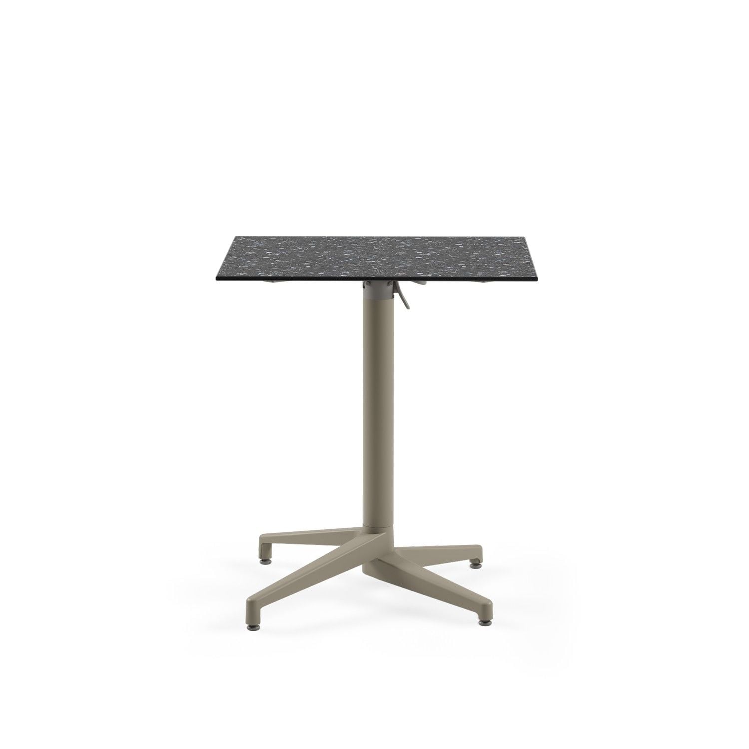 Terrazzo Desenli Katlanır Compact Mutfak Masası 69x69