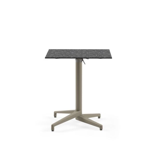 Terrazzo Desenli Katlanır Compact Mutfak Masası 69x69