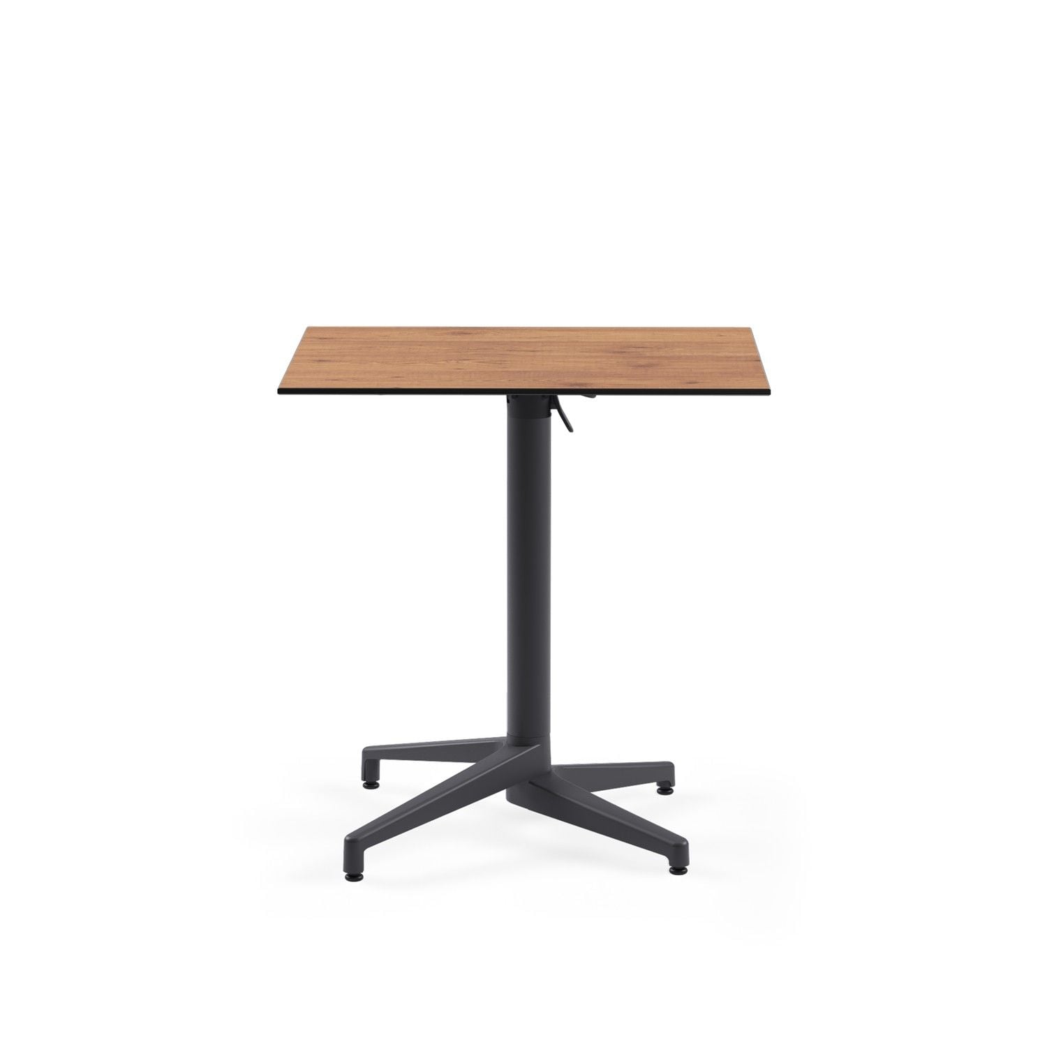 Novecento Ahşap Desenli Katlanır Compact Otel Masası 77x77