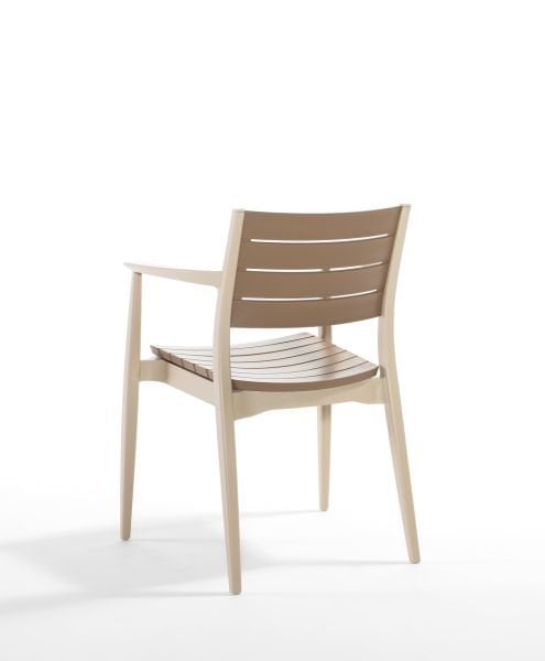 Cappucino Çöl Kahvesi Bahçe Seti - 4 Kişilik 90x90 Kare Masa ile Şık ve Kullanışlı Dış Mekan Mobilyası