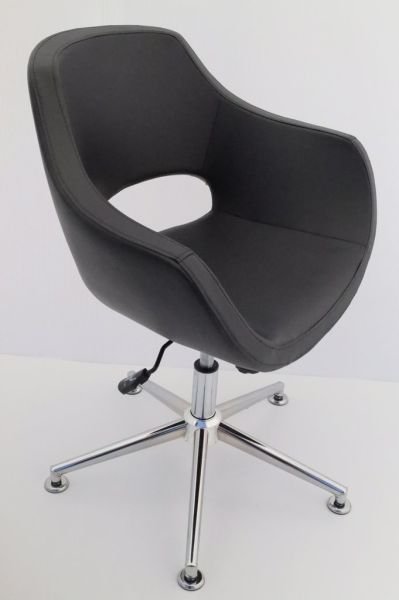 Tekerleksiz ofis çalışma koltuğu