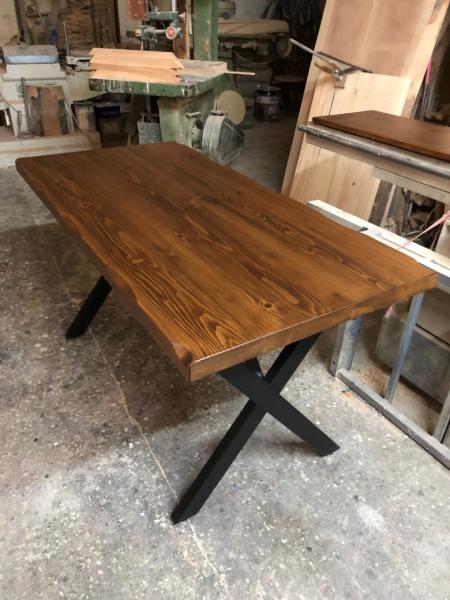 Ceviz Rengi Kütük Masa 70x140.cm