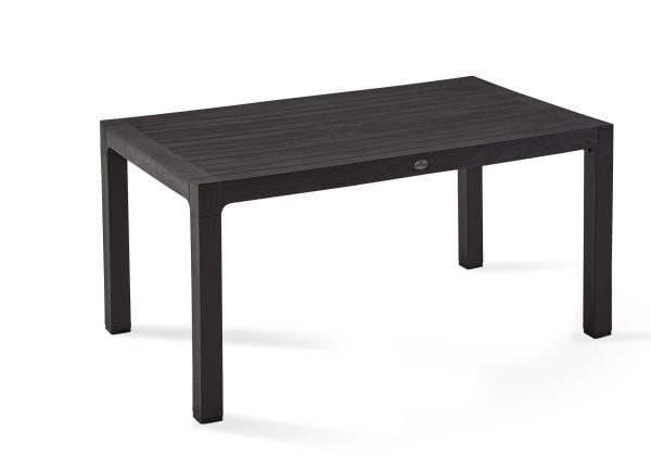 Kahverengi 90x150 cm Dikdörtgen Plastik Dış Mekan Bahçe Masası Mutfak Otel Restoran Kafe Teras ve Balkon Kullanımına Uygun