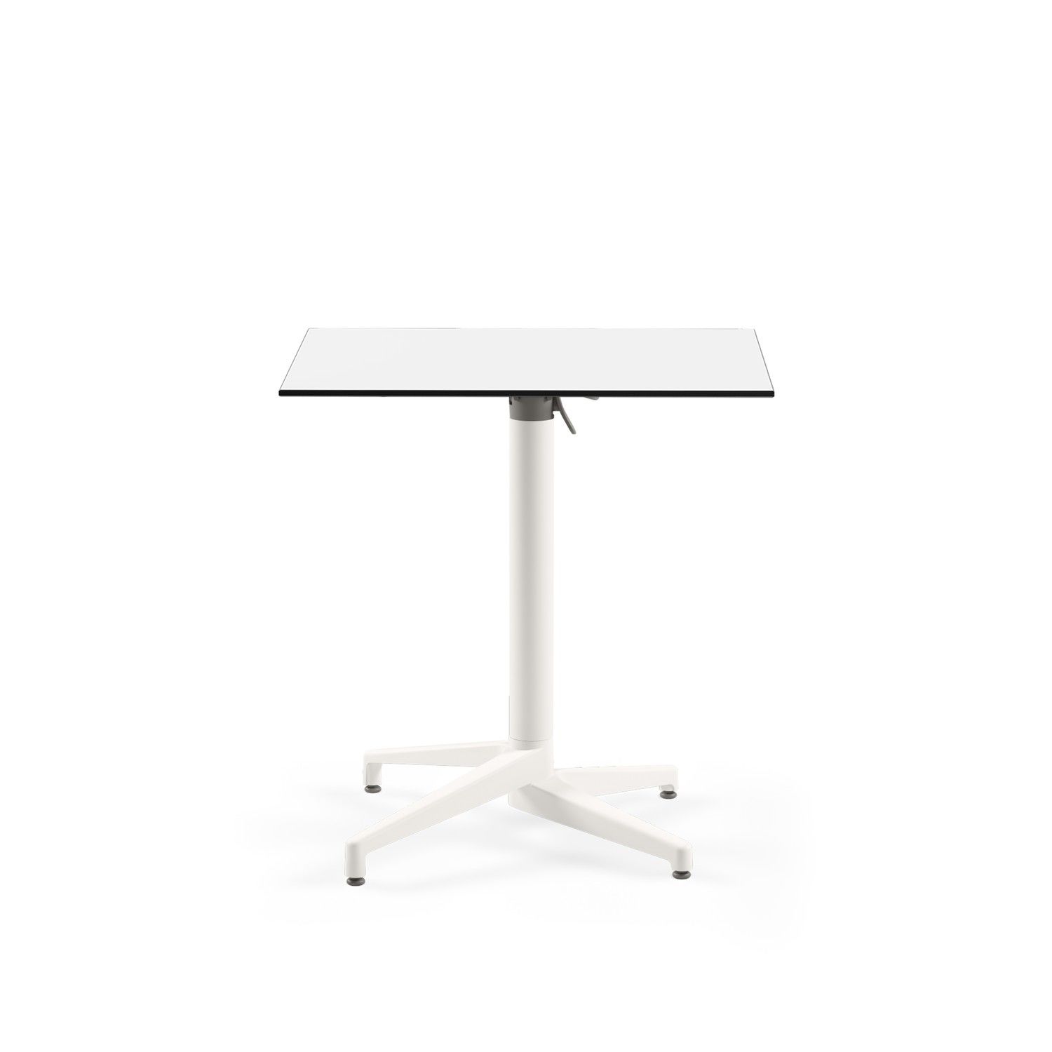 Katlanır Beyaz Compact Paslanmaz Bahçe Masası