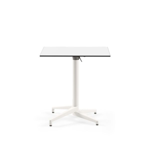 Katlanır Beyaz Compact Paslanmaz Bahçe Masası