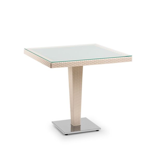 Vizon Renk Dış Mekan Bahçe Restaurant Masası 80x80.cm