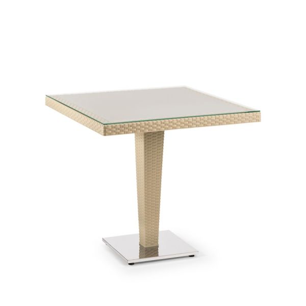 Vizon Renk Dış Mekan Bahçe Restaurant Masası 80x80.cm