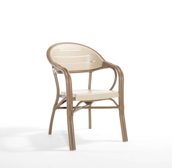 Bambu Çöl Kahvesi ve Cappucino Dış Mekan Bahçe Masa Sandalye Takımı Kare 90x90 cm Mutfak Otel Restoran Kafe Teras ve Balkon İçin Uygun