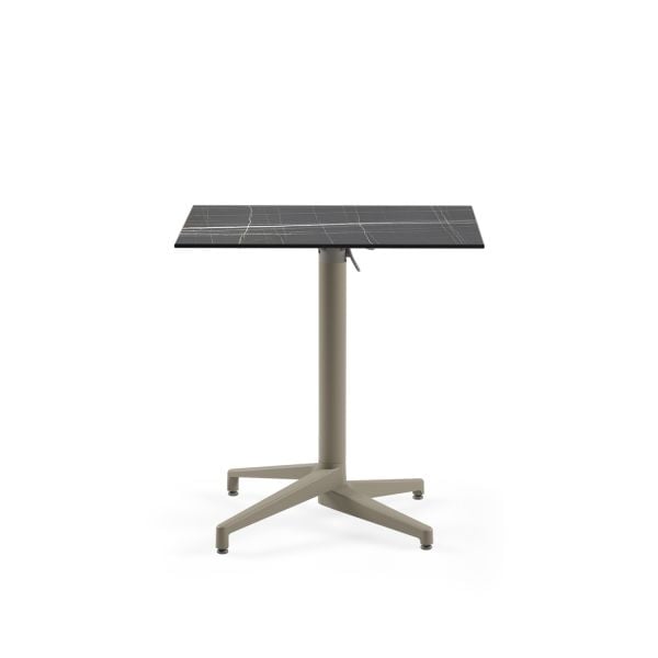 Katlanır Paslanmaz Siyah Mermer Compact Mutfak Masası