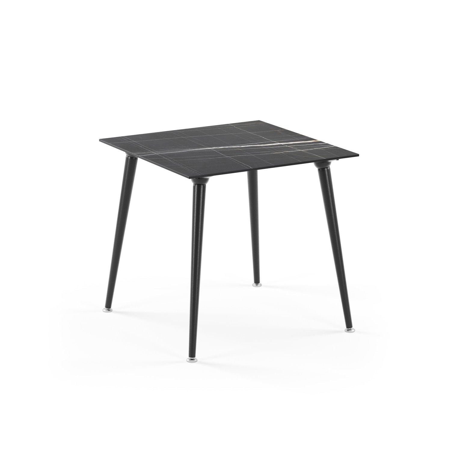 Siyah Mermer Compact Katlanır Ayaklı Otel Masası