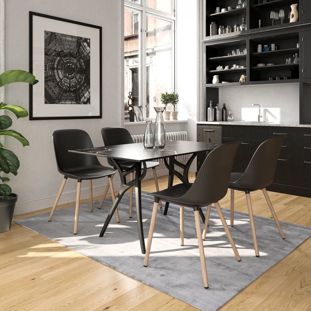 4 Kişilik Mutfak Masa Sandalye Takımı 77x120.cm