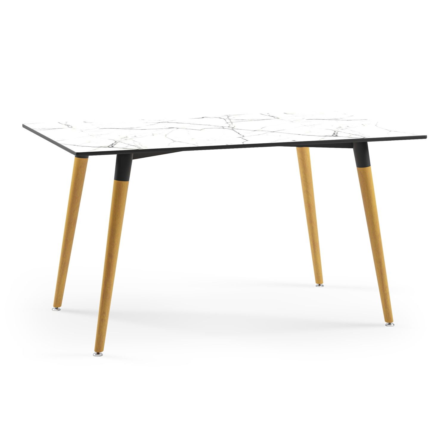 Beyaz Mermer Compact Modern Yemek Odası Masası 90x150