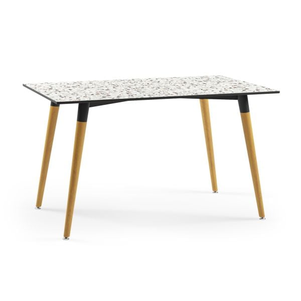 Modern Sağlam Terrazzo Compact Otel Masası 80x140