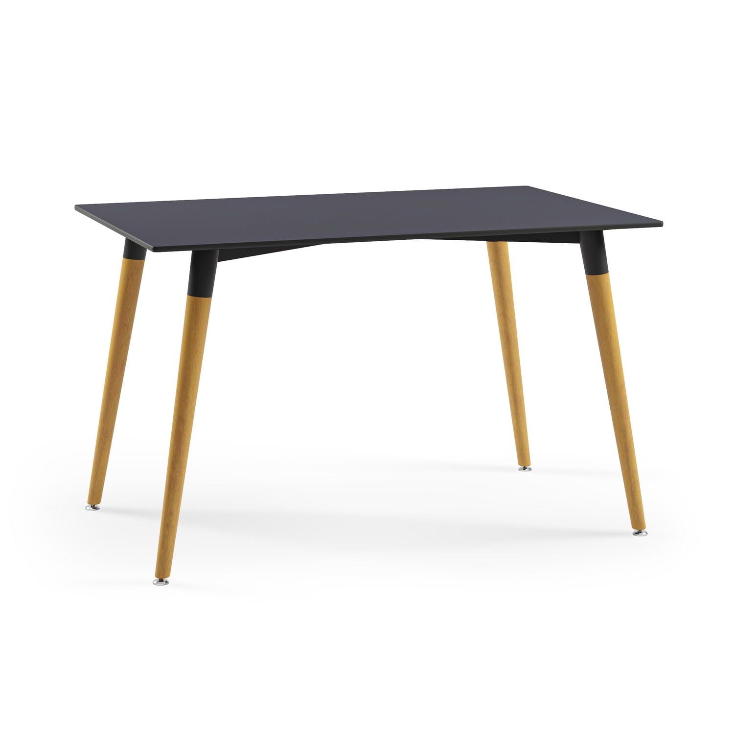 Ahşap Ayak Antrasit Compact Laminat Cafe Masa 77x120