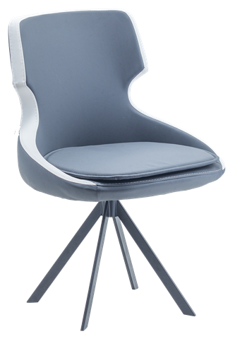 Donna Poliüretan Dökme Kalıp Sünger Gri Deri Metal Siyah Boyalı Sabit Kılıç Ayak Rahat Bekleme Sandalyesi: Çok Amaçlı Kullanıma Uygun Model