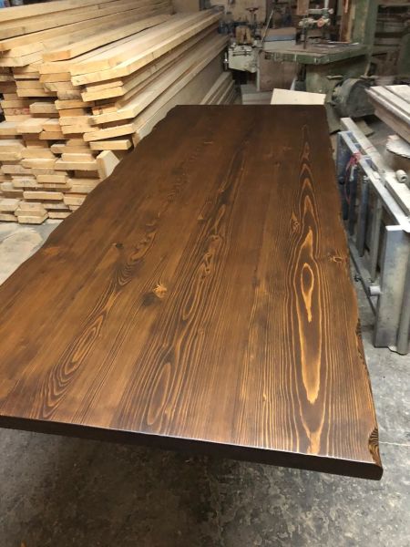 Doğal Kütük Masa Üst Tablası 200x100 cm Mutfak Salon Cafe Restoran Otel Masası İçin Şık ve Dayanıklı Ahşap Tabla