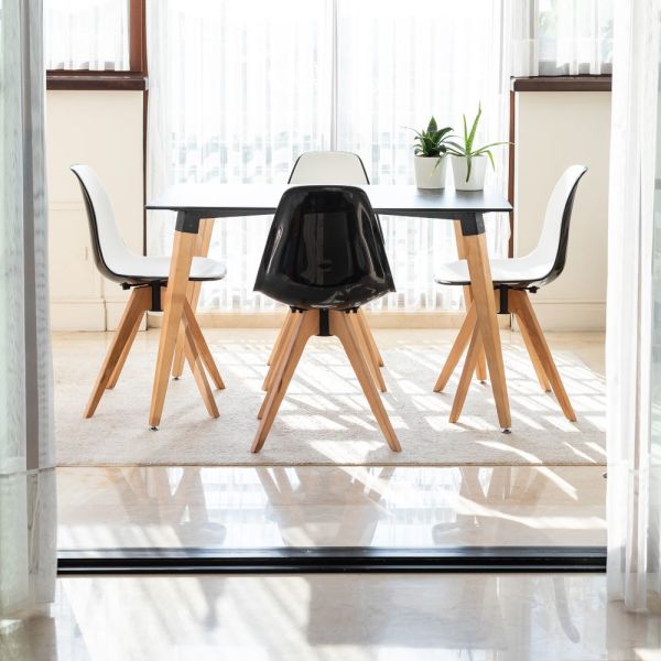 Beyaz Conpact Laminat Masa Sandalye Takımı