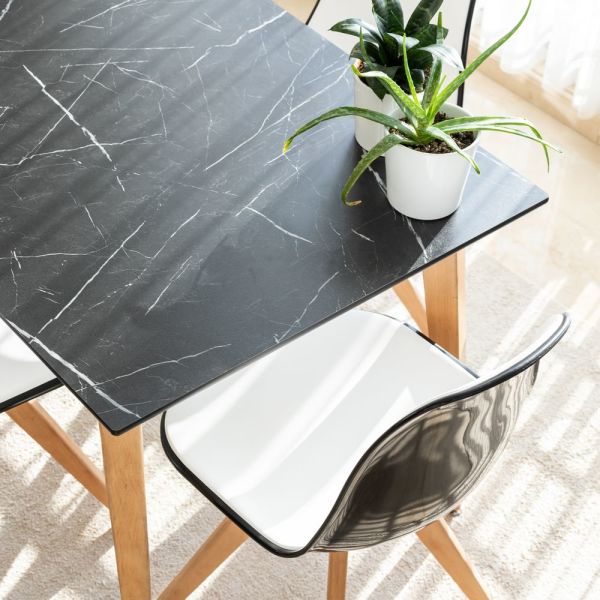 Beyaz Conpact Laminat Masa Sandalye Takımı