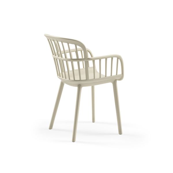 Bej Katlanır Bahçe Masa Sandalye Takımı 4 Kişilik 80x80 cm Dış Mekan Cafe Balkon Otel Restaurant Takımı