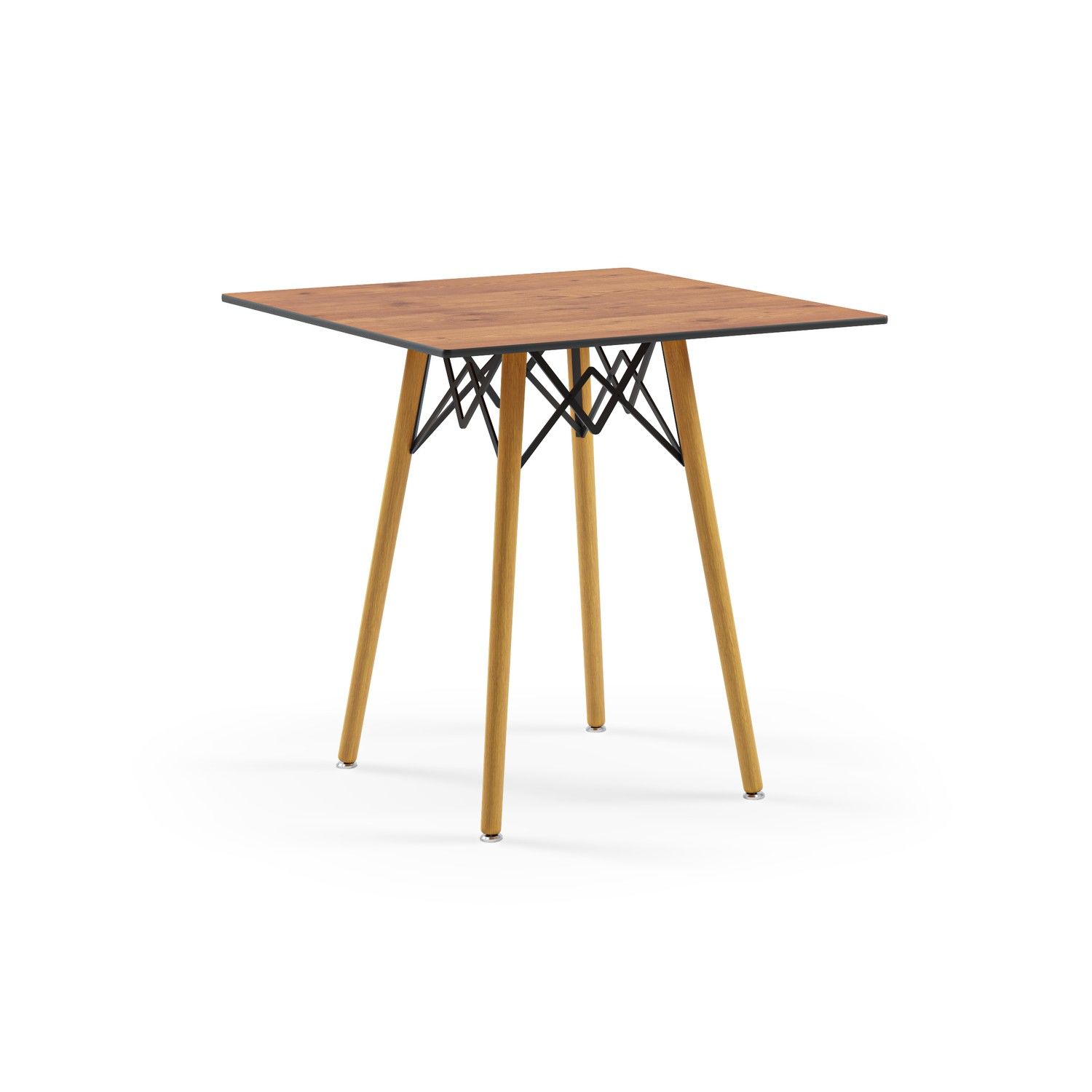 Novecento Ahşap Desenli Compact Masa 77x77 Modern