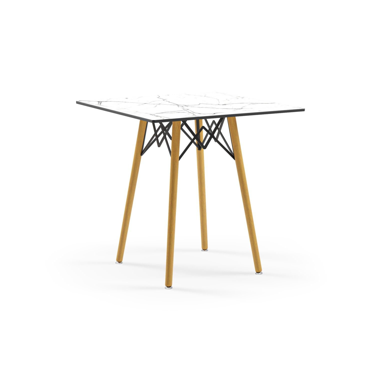 Beyaz Mermer Compact Masa Modern Restoran Masası