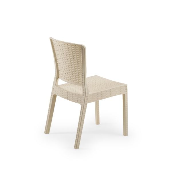 Bej 90x150 cm Dış Mekan Bahçe Masa Sandalye Takımı