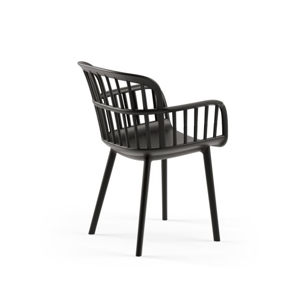 Siyah Dış Mekan Bahçe Masa Sandalye Takımı 2 Kişilik 70x70 cm Sabit Masa Seti | Otel, Restaurant, Cafe, Kafe, Teras, Balkon İçin Dayanıklı ve Şık Tasarım