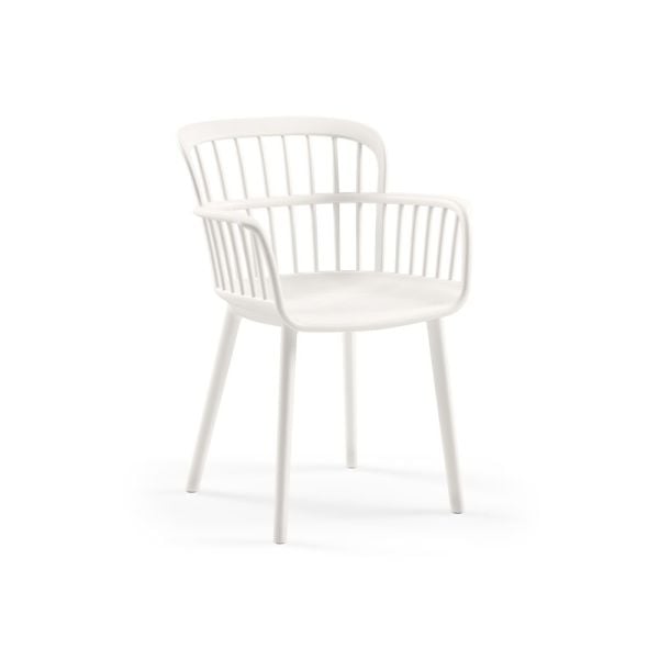 Beyaz Dış Mekan Bahçe Masa Sandalye Takımı 2 Kişilik Katlanabilir 70x70 cm Plastik Masa Seti Balkon Teras Cafe Otel Kullanıma Uygun