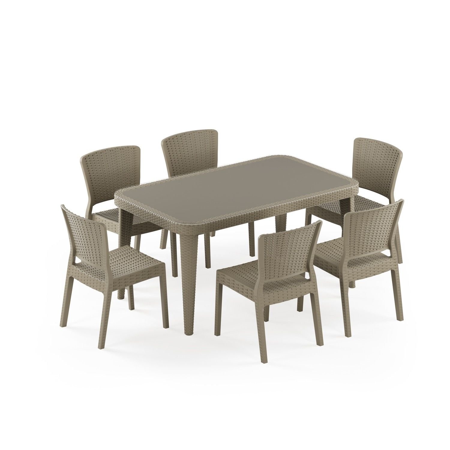 Vizon 90x150 cm Dış Mekan Bahçe Masa Sandalye Takımı