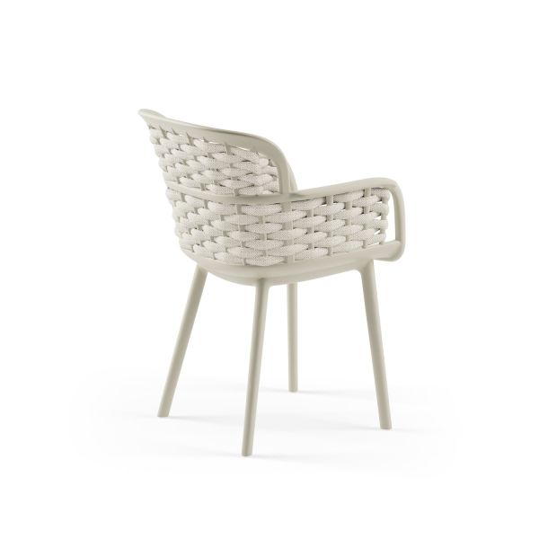 Bej Örgülü Sandalyeli 2 Kişilik Katlanır Bahçe Masa Takımı | Dış Mekan, Balkon, Kafe ve Otel Kullanımı İçin Şık ve Dayanıklı Set