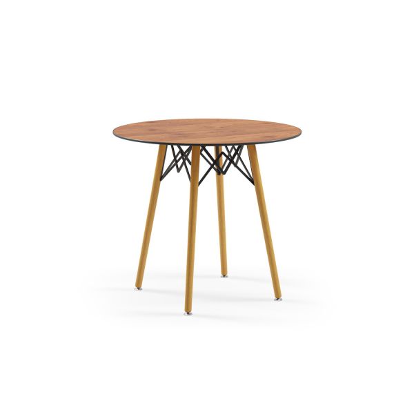 Yuvarlak Novecento Ahşap Compact Masa 77 cm Modern